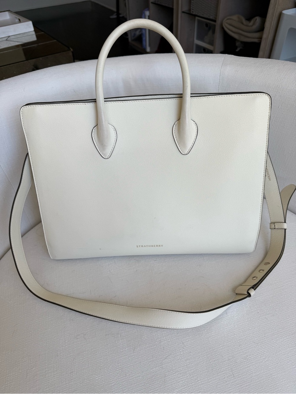 Strathberry Ivory Tote